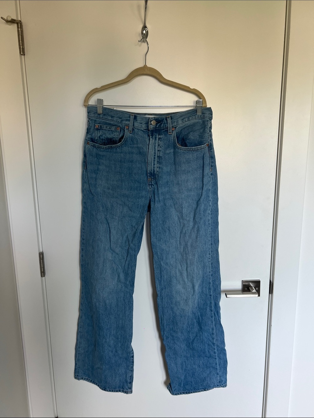 Denim Forum Farrah High Rise Wide Leg Jeans